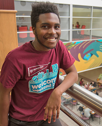 A student attending Welcome Weekend.